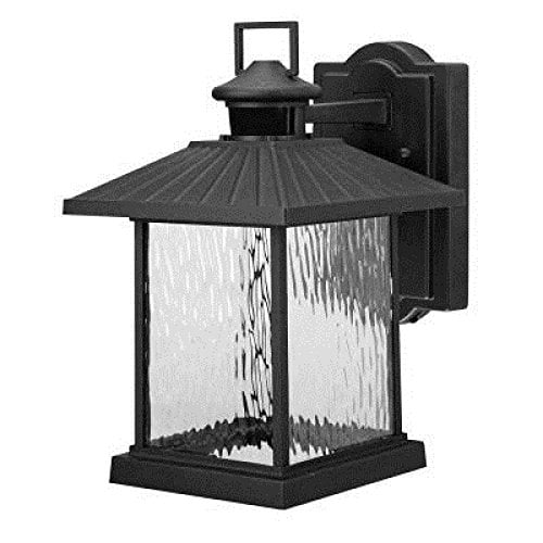 Hampton Bay Lumsden Wall Mount Outdoor Black Led Motion Sensor Lantern Com Hampton Bay Lumsden Wall Mount Outdoor, Motion Sensor Outdoor Wall Light Home Depot