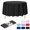 Black, variant on Minzimin 2PCS  Rectangle Disposable Plastic Tablecloths 54 x 108 Inch Party Table Covers