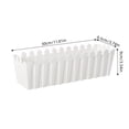 thumbnail image 3 of Usloyux Plastic Flower Pots And Planters, Decorative Flower Troughs Baskets With Simulated Fence, Indoor Outdoor Garden Plants Containers For Balcony Patio Living Room Display, 3 of 6