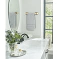 thumbnail image 3 of Amerock Highland Ridge Golden Champagne 9 inch (229mm) Towel Bar, 3 of 7
