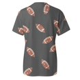 thumbnail image 5 of TSADFHJI Chandails en Molleton Femmes 2X T-Shirt Décontracté Imprimé Cool Manches Courtes Col Rond Blouse L Gris Foncé, 5 of 5