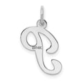 thumbnail image 3 of Auriga 14k White Gold Letter P Initial Charm Pendant for Women, 3 of 6