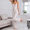 thumbnail image 2 of BRICH Women's Cute Pajama Sets Printed Sleepwear Cami Tops and Long Pants Pajama Outfits 02-Red XL, 2 of 6
