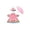 Pink, variant on MOAOASPER Rainy Day Goose Outfit, 23 Inch Polyester Floral Print Raincoat Set, Durable Outdoor Decorative Costume with Umbrella, Patio Garden Spring Shower Accessory