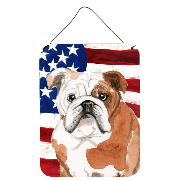 English Bulldog Patriotic Wall or Door Hanging Prints