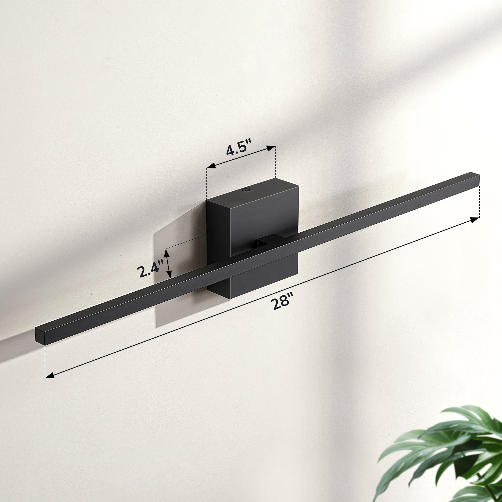 EDISHINE LED Bar Light Wall Mounted Vanity Lights for Bathroom Mirror,3000K Warm White 18 Watt