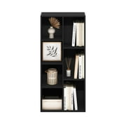 Furinno Luder 7-Cube Reversible Open Shelf, Blackwood
