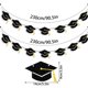 thumbnail image 3 of Banderines de Birrete con Purpurina para Decoración de Fiestas de Graduación, Negro, Reutilizables, Banderines Ajustables, Material de Papel, 3 of 6