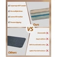 thumbnail image 5 of Bohemian Teal Stair Treads Non Slip for Steps Brown Stripe Retro Wave Line 10 Pcs Reusable Adhesive Stair Runner Mats for Dogs Elders Carpet Treads Rugs for Staircase 8x30 In, 5 of 7