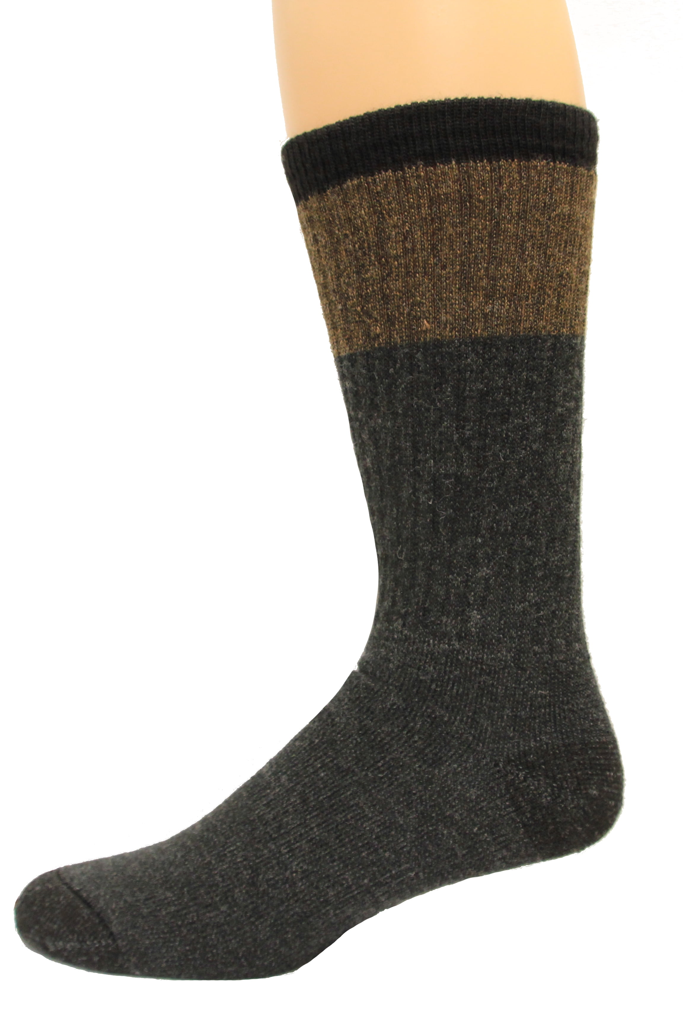 Medium Angora Striped Boot Black Fits 9-11 #9633 Wise Blend Socks 