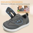 thumbnail image 4 of KIDS Wide Toe Box Toddler Shoes Zero Drop Barefoot Walking Shoe Non-Slip Kids Sneakers with Hook-and-Loop Lightweight Running Tennis Sneaker Dark Grey Little Kid Size 11, 4 of 6