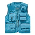 thumbnail image 3 of TaTaai Women Zip Up Outdoor Vest Four Seasons Multi Pocket Gilet V Neck Photography Workwear Top Durable Breathable Machine Washable No Fading Versatile Daily Hiking Work Top Gift, 3 of 5
