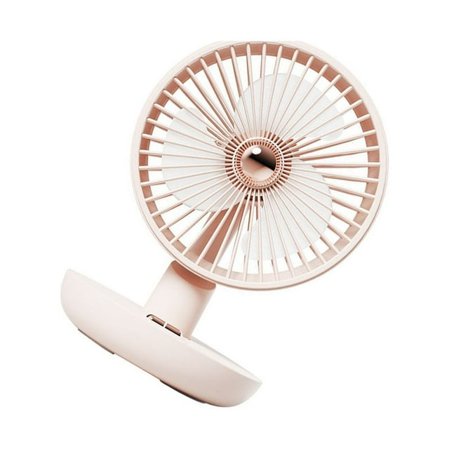 Advancent Ventilador eléctrico de sobremesa, enfriador de aire portátil de viento fuerte, ventiladores de refrigeración recargables de bajo Electrodomésticos Rosado