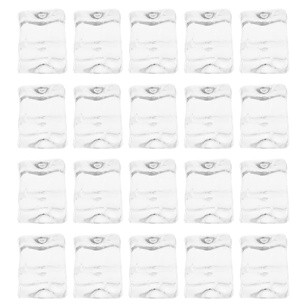 50 piezas de cubitos de hielo reutilizables, cubitos de hielo falsos lavables que no se derriten para cócteles