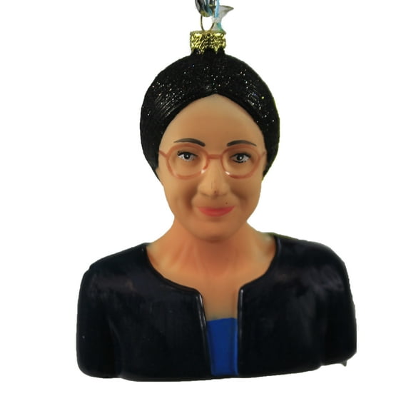 Alexandria Ocasio Cortez - 1 Ornament 4.5 Inch, Glass - Ornament Senator Lgbtq Aoc Go6413