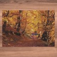 thumbnail image 5 of Ambesonne Autumn Scenery Jigsaw Puzzle Durable Cardboard, Floating Leaves Art, 1000 pcs, Redwood and Dark Orange, 5 of 5