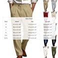 thumbnail image 2 of SAWOBUUN Men's Pleated Dress Pants Straight Leg High Drape Business Casual Suit Trousers with Pockets, 2 of 6