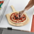 thumbnail image 2 of TrueCraftware- 14" x 16" Wooden Pizza Peel 24" Overall Length- Pizza Turning Peel Paddle Large Pizza Spatula Paddle for Indoor Outdoor Ovens Accessory for Baking Homemade Pizza Dough Bread Pastry, 2 of 6