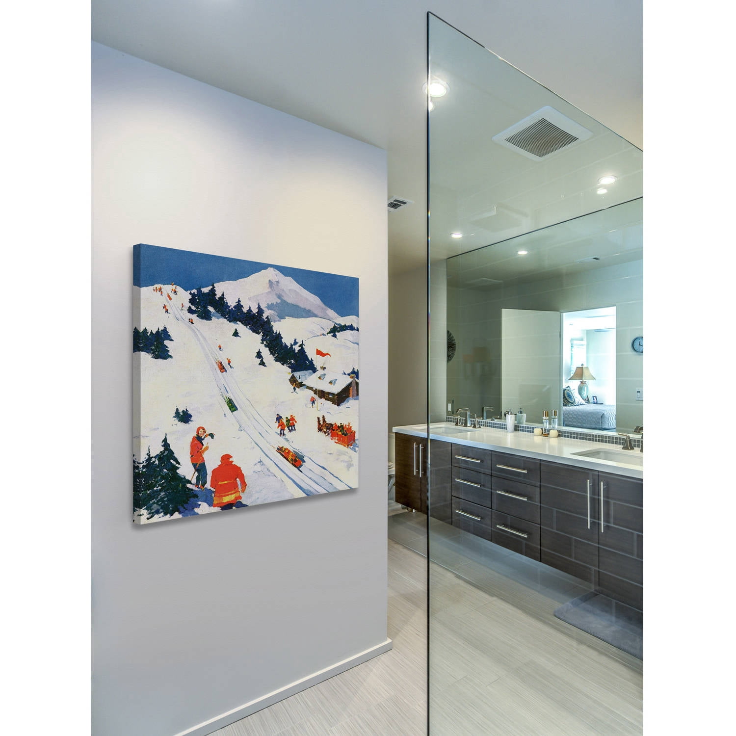 Marmont Hill Winter Sports Painting on Wrapped Canvas