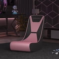 thumbnail image 3 of GTRACING Faux Leather Floor Rocker Video Gaming Chair, Pink, 3 of 8