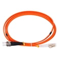thumbnail image 1 of Unique Bargains 2 Meters 6.5Ft Fiber Patch Cable Multimode LC-ST OM1 LSZH Fiber Optic Jumper Orange For Network Transceiver 1Pcs, 1 of 6