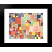 Flora on sand 20x24 Framed Art Print by Paul Klee