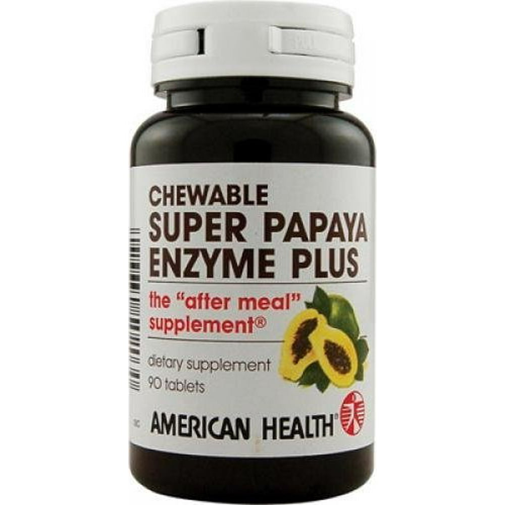 AMERICAN HEALTH Super Papaya Enzyme Plus 180 TAB