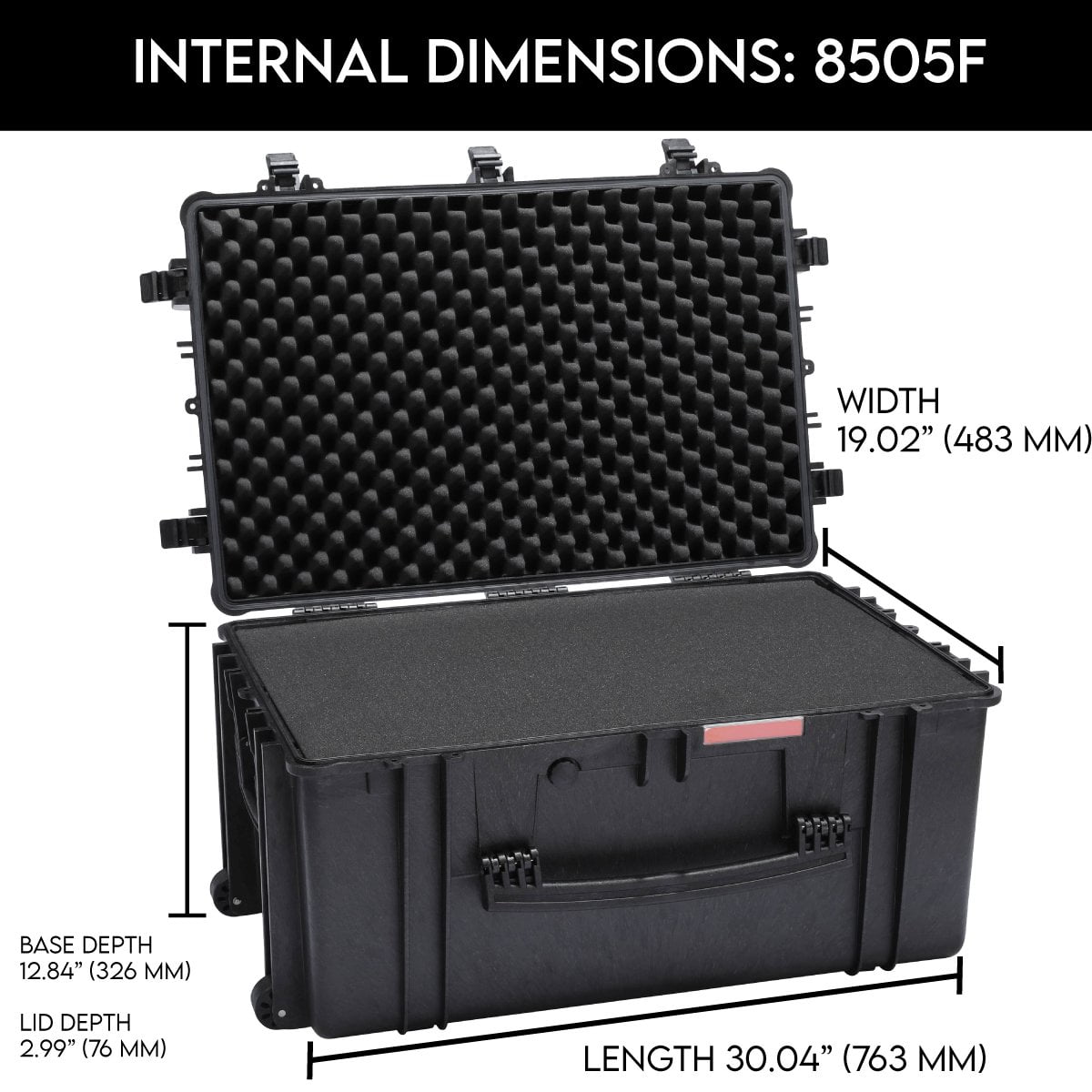 DCB Cases - Element Series 8505F Waterproof Utility Case With Foam Insert