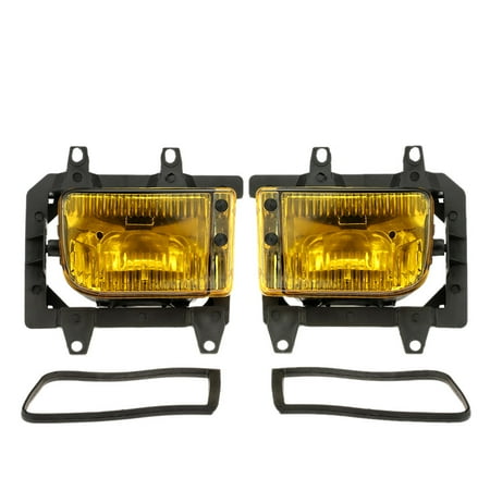 Fog Light Left Lens Pair of Left & Right Front Fog Light Transparent Plastic Lens Kit for BMW E30 3-Series 1985-1993 ()