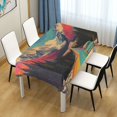 thumbnail image 3 of Yayeee Tablecloths for Rectangular Tables 54 x 54 inch Party Table Cover, Colorful Road, 3 of 6