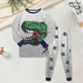 thumbnail image 2 of Kaprioy Boys Pajamas Boys Pajamas Dinosaur Kids Pjs Sets Cotton Toddler Long Sleeves Sleepwear, 2 of 9