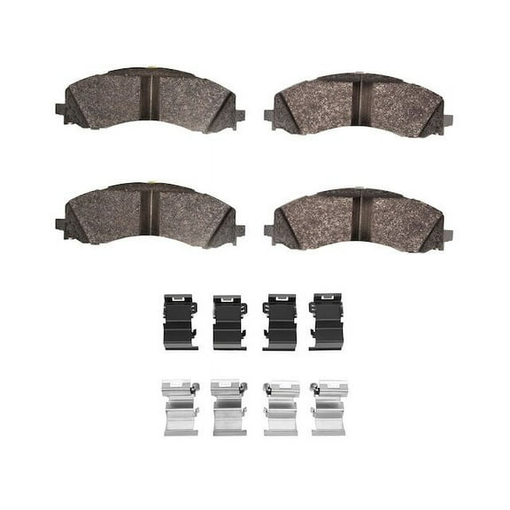 Front Brake Pad Set - Compatible with 2019 - 2022 Ram 2500 2020 2021