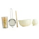 thumbnail image 3 of Juego de 5 cuencos de cerámica para matcha con , utensilios portátiles chinos para la del té, herramientas para hacer Beige, 3 of 9