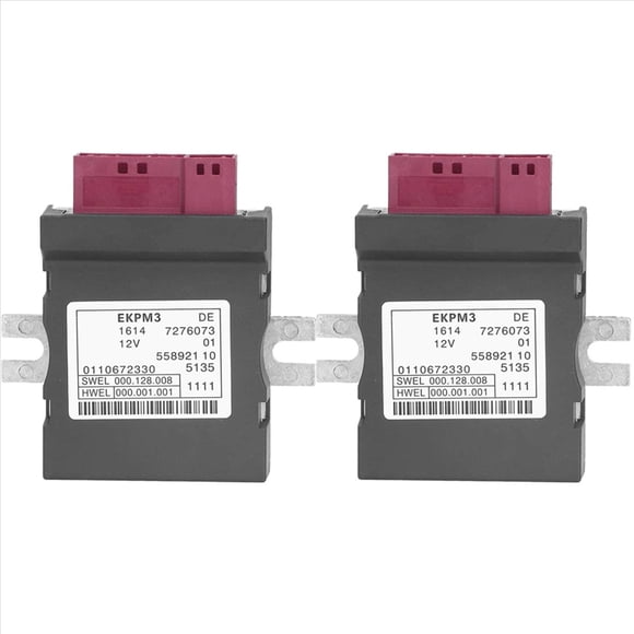 2X New Fuel Pump Oil Control Module Unit for - 3, 5, 6, 7, X3 Series F07, F10, F13, F02, F03, F25 16147276073,2 * Fuel Pump Control Module,black
