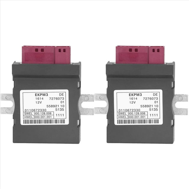 2X New Fuel Pump Oil Control Module Unit for - 3, 5, 6, 7, X3 Series F07, F10, F13, F02, F03, F25 16147276073,2 * Fuel Pump Control Module,black