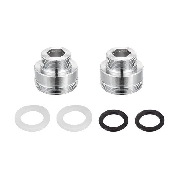 Grifo Adaptador, 2uds 32mm x 6mm Macho Rosca a 22 mmx8mm Macho Rosca Latón Grifo Aireador Conector para Cocina Baño Fregadero