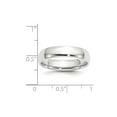 thumbnail image 3 of Auriga 10k White Gold 5mm Lightweight Comfort Fit Wedding Band for Women Size- 12, 3 of 5