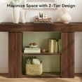 thumbnail image 2 of Tribesigns 3-Tier 53" Entryway Table, Narrow Wooden Console Table for Entryway with Storage Shelves, 2 of 7