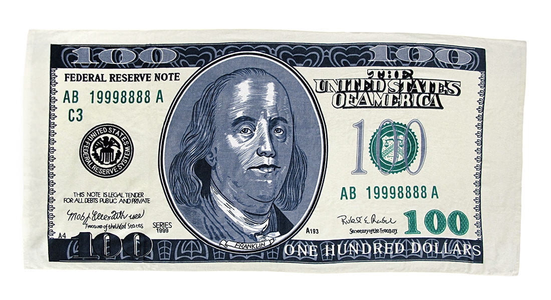 dollar bill towel