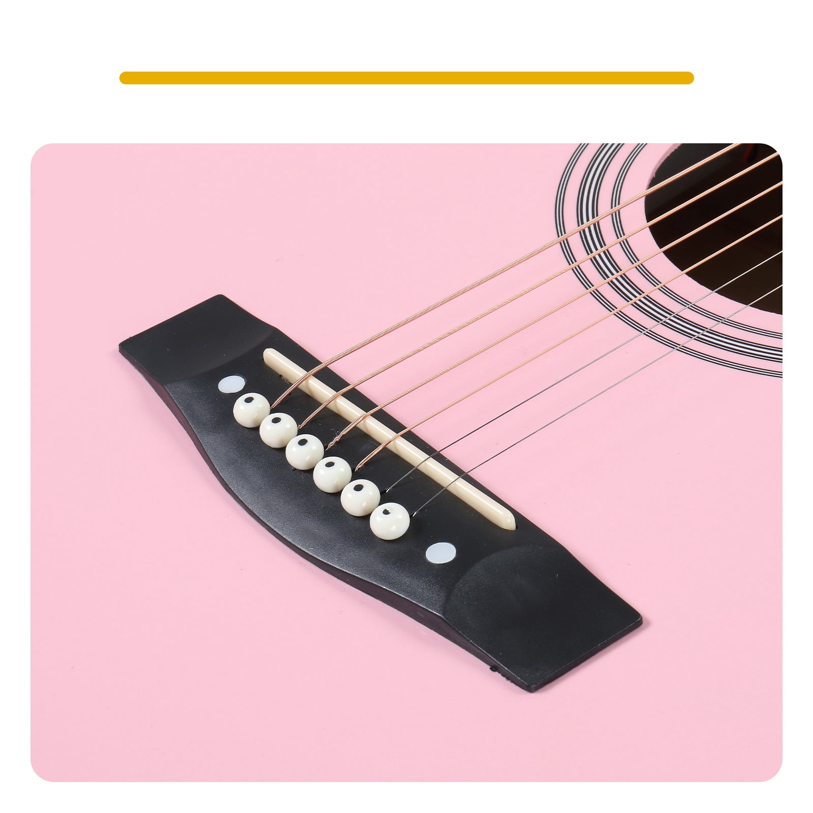 41-Inch Dreadnought Cutaway Acoustic-Electric Guitar with Built-In EQ, Basswood Body, 6 Steel Strings, 20 Frets, Right-Handed, Beginner Kit with Gig Bag