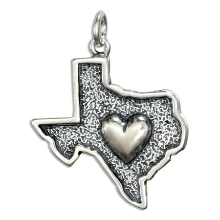 Texas Star Charm - STERLING SILVER HEART OF TEXAS CHARM