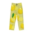 thumbnail image 4 of Daiia Bright Lemons Men's Sleep Pant with Pockets and Drawstring,Pajama Pants-X-Large, 4 of 9