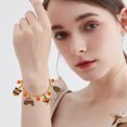 thumbnail image 5 of Skegnu Thanksgiving Decorations Thanksgiving Alloy Bracelet Maple Leaf Sunflower Bracelet Orange Turkey Thanksgiving Hand Decoration Gift Festive Atmosphered Fall Decorations for Home on Clearance, 5 of 6
