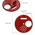 thumbnail image 2 of Unique Bargains 10 Pack Beehive Box Entrance Gate, 68mm Plastic Round Rotatable Bee Nest Door Disc Red, 2 of 4