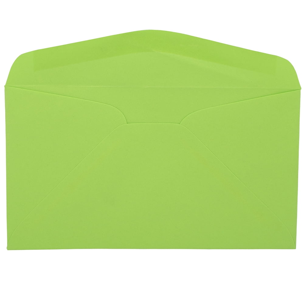 JAM Paper No. 6 3/4 Envelopes, 3 5/8 x 6 1/2, Light Green, 50/Pack