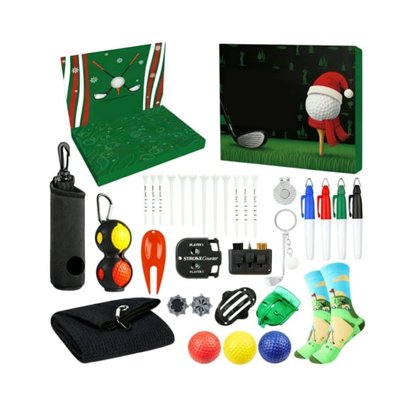 Golf Advent Calendar for Adult Men – 24 Days Golf Accessories & Tools | Golfer’s Christmas Gifts | Countdown Gifts for Husband & Dad & Boyfriends