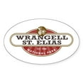 thumbnail image 1 of CafePress - Wrangell St. Elias National Park Sticker - Sticker (Oval), 1 of 1