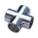 thumbnail image 5 of Conector de esquina de tubo redondo de aleación de aluminio de 25 mm para perchero de exhibición de ropa 4 vías, 5 of 9