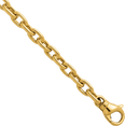 thumbnail image 3 of 14K Solid Yellow Gold 4.7mm Cable Rolo Link Chain Belcher Necklace, 3 of 8