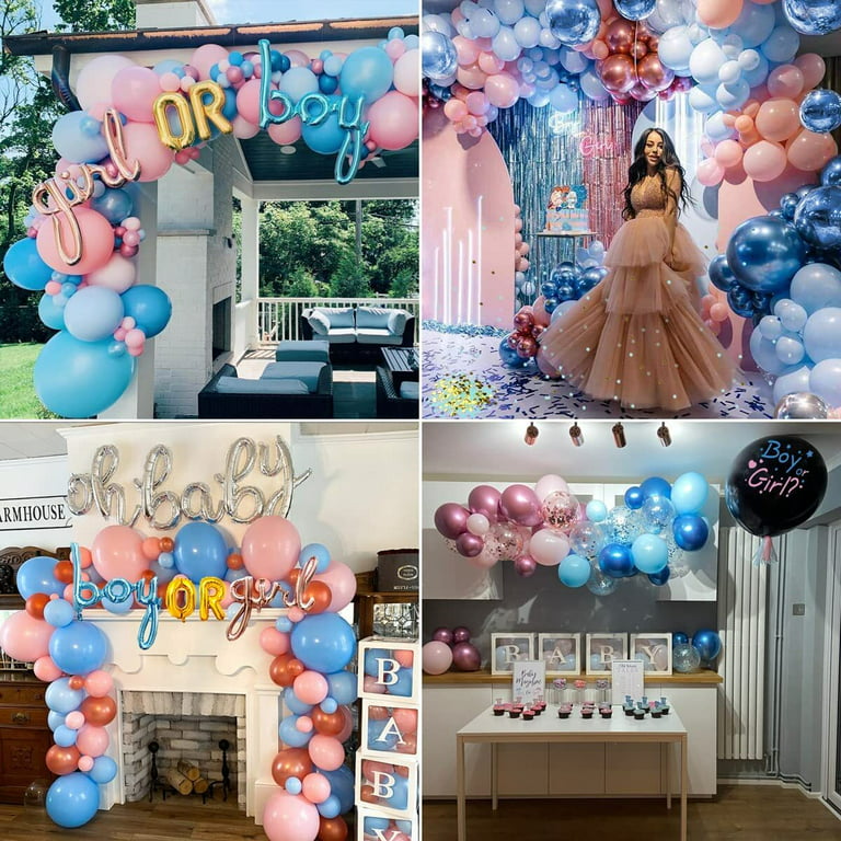 baby shower gender reveal party decoration foto de Stock